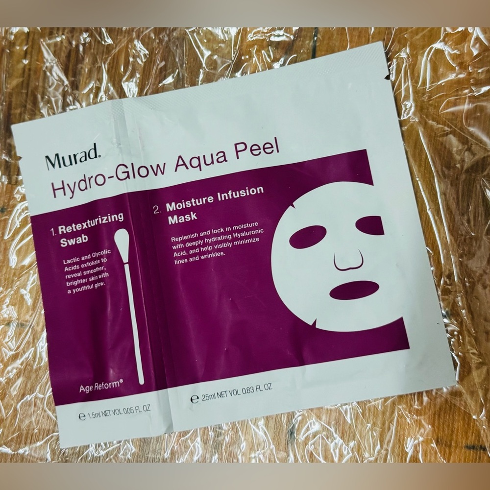 New Rare 2 Step Murad Hydro-Glow Aqua Peel Age Reform Mask - plus gift - - Picture 2 of 5